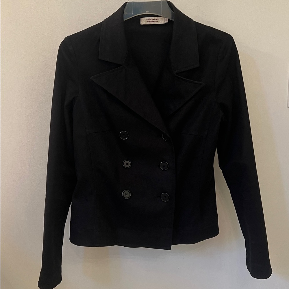 Comptoir des Cotonniers Double Breasted Cotton Jacket